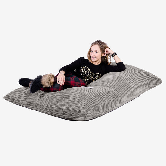 Pouf Géant XXL - Côtelé Anthracite 03