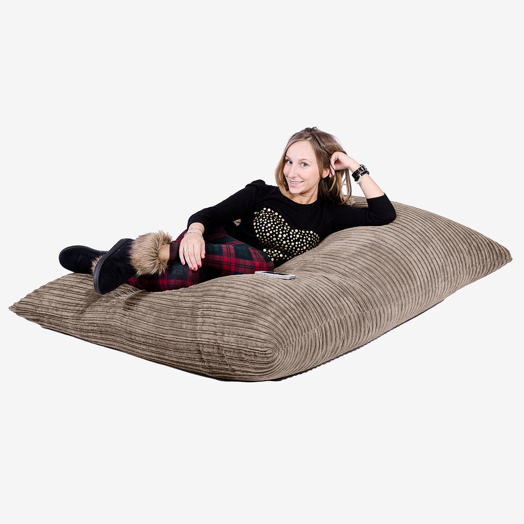 Pouf Géant XXL - Côtelé Moka 04