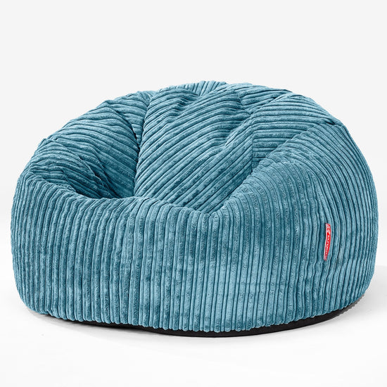 Pouf Poire Classique - Côtelé Mer Égée 01
