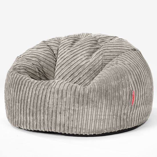 Pouf Poire Classique - Côtelé Vison 01
