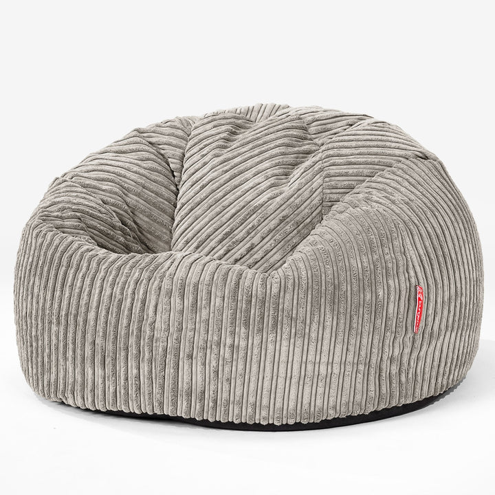 Pouf Poire Classique - Côtelé Vison 01