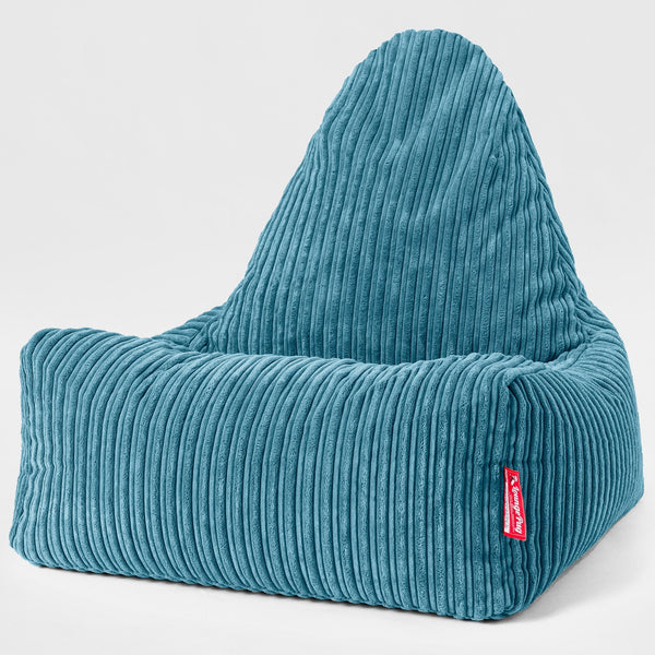 Pouf Relax Style Scandi - Côtelé Mer Égéé 01