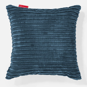 Housse de Coussin 47 x 47cm - Côtelé Bleu Marine