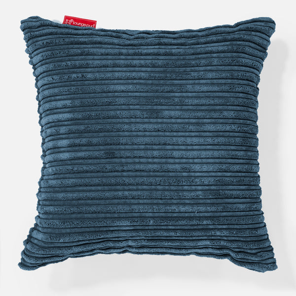 Coussin 47 x 47cm - Côtelé Bleu Marine 01