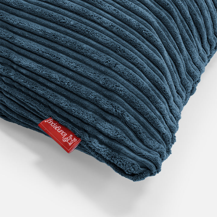 Coussin 47 x 47cm - Côtelé Bleu Marine 03