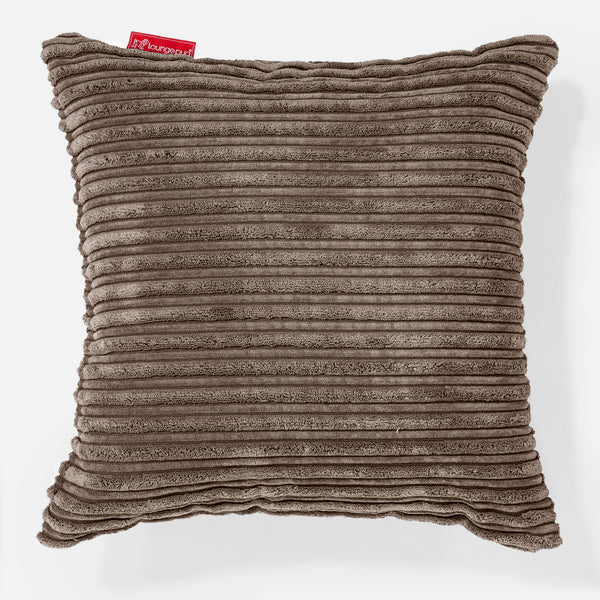 Coussin 47 x 47cm - Côtelé Moka 01