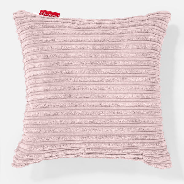 Coussin 47 x 47cm - Côtelé Rose 01