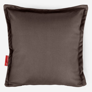 Housse de Coussin 47 x 47cm - Cuir Végan Chocolat