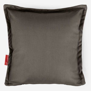 Housse de Coussin 47 x 47cm - Cuir Végan Gris