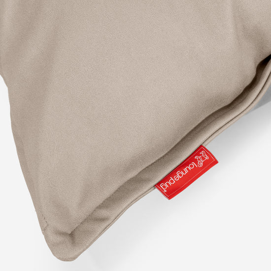 Housse de Coussin 47 x 47cm - Cuir Végan Ivoire 03