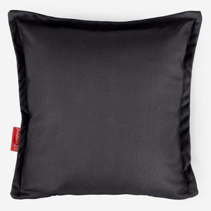 Housse de Coussin 47 x 47cm - Cuir Végan Noir