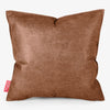 Coussin 47 x 47cm - Cuir Vintage Camel 01