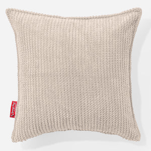 Housse de Coussin 47 x 47cm - Pompon Crème