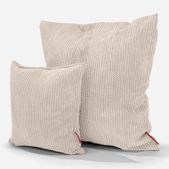 Coussin 47 x 47cm - Pompon Crème 02