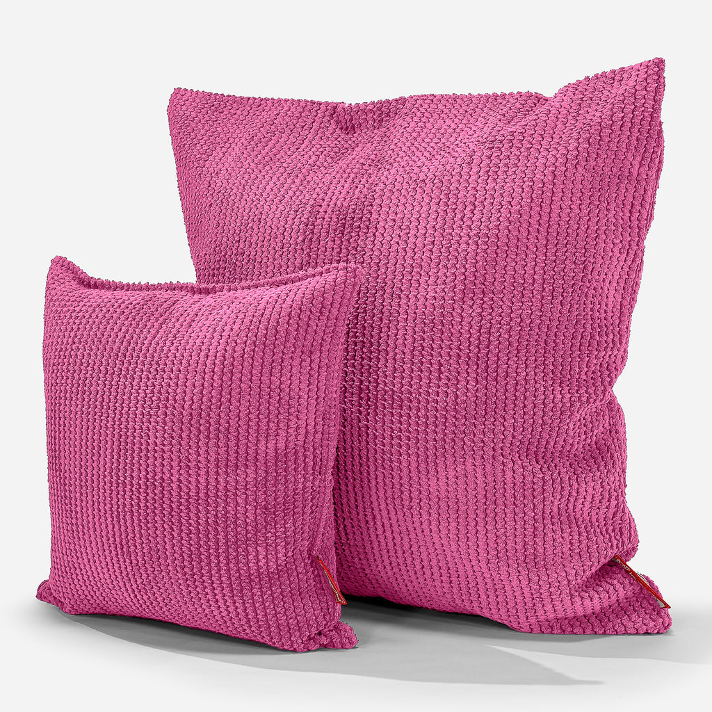 Coussin 47 x 47cm - Pompon Rose 02