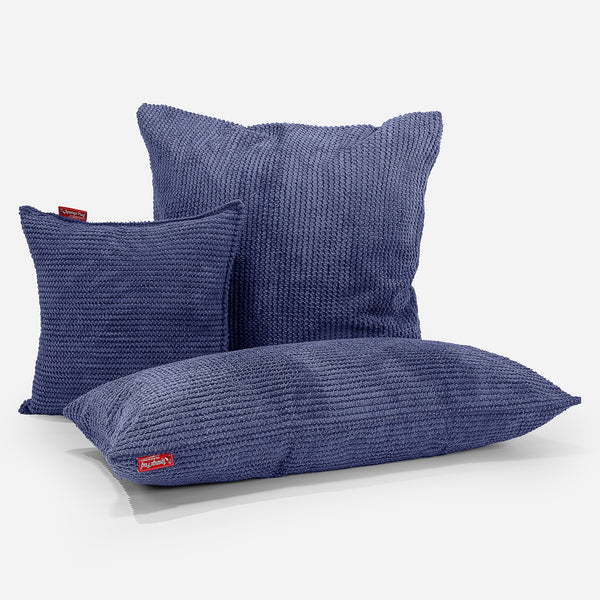 Housse de Coussin 47 x 47cm - Pompon Violet Fabric Close-up Image