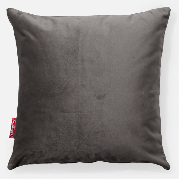 Coussin 47 x 47cm - Velours Anthracite 01