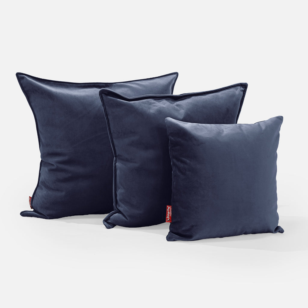 Coussin 47 x 47cm - Velours Bleu Marine 02