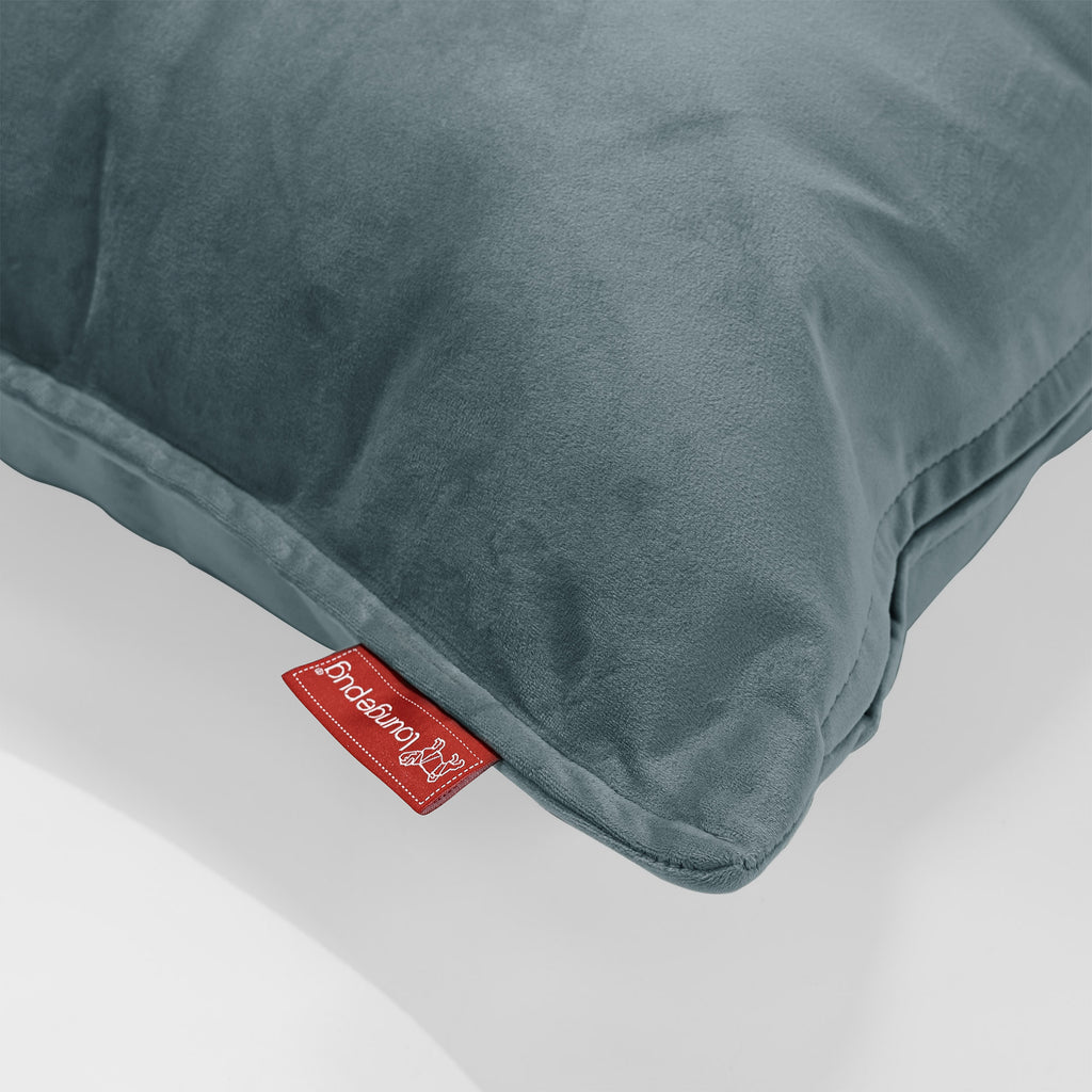 Coussin 47 x 47cm - Velours Mer Égée 03
