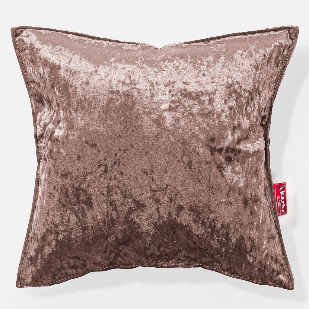 Grand Coussin 70 x 70cm - Vintage Velours Truffe 01