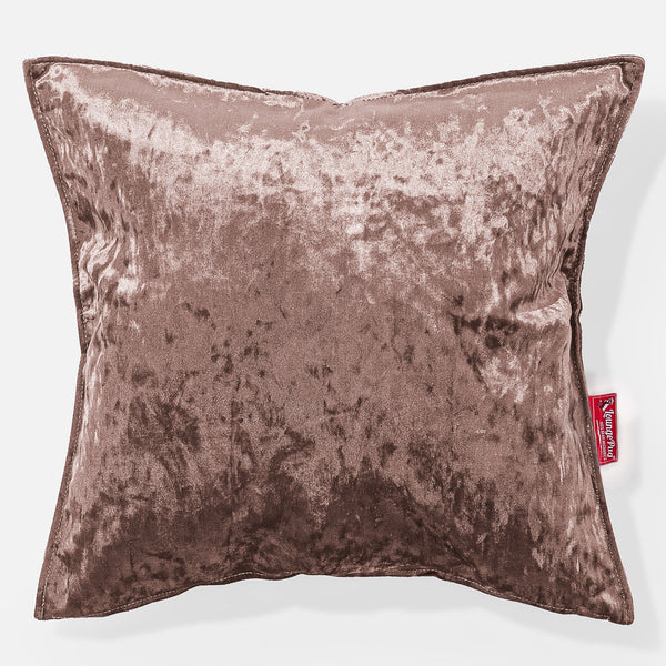 Grand Coussin 70 x 70cm - Vintage Velours Truffe 01