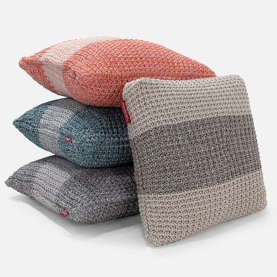 Coussin 47 x 47cm - 100% Coton Chester Crème 03