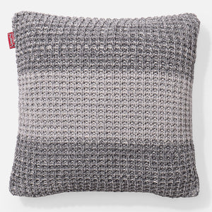 Housse de Coussin 47 x 47cm - Tricoté Chester Gris