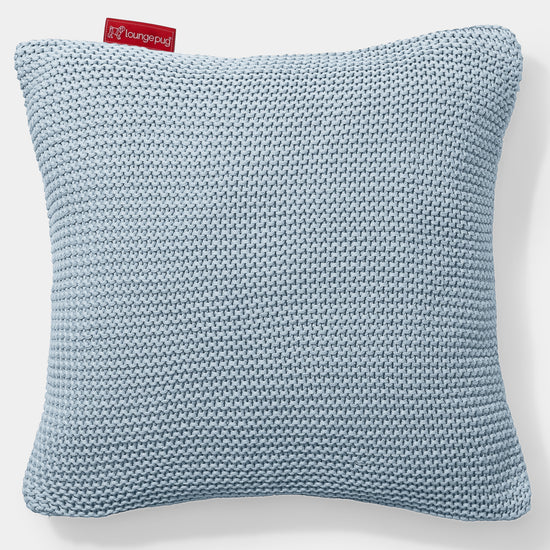 Coussin 47 x 47cm - 100% Coton Ellos Bleu Brumeux 01