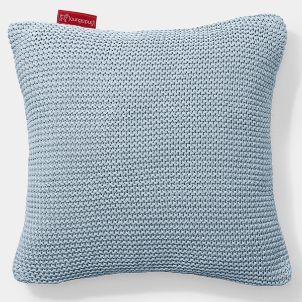 Coussin 47 x 47cm - 100% Coton Ellos Bleu Brumeux 01