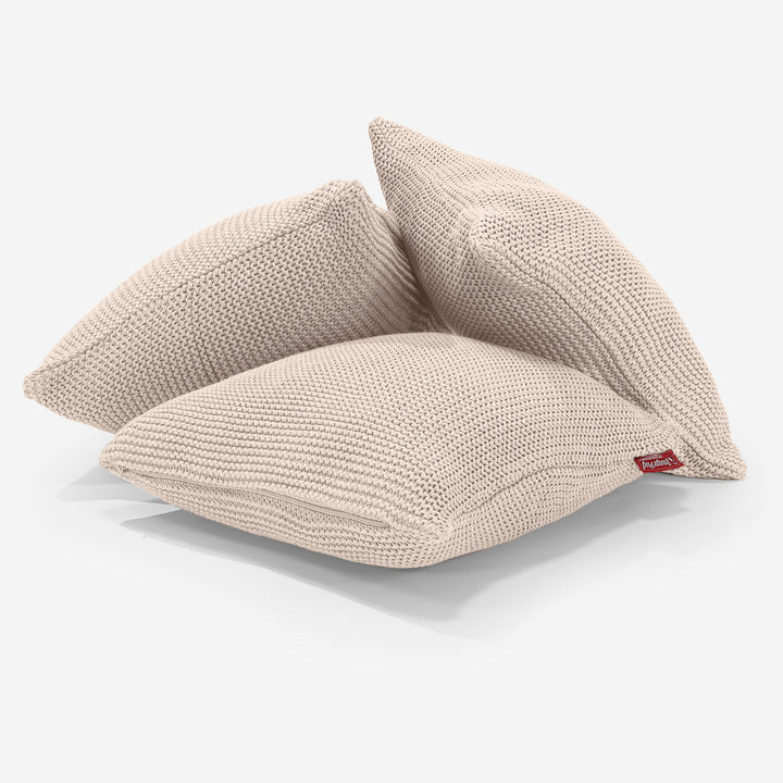 Coussin 47 x 47cm - 100% Coton Ellos Crème 03