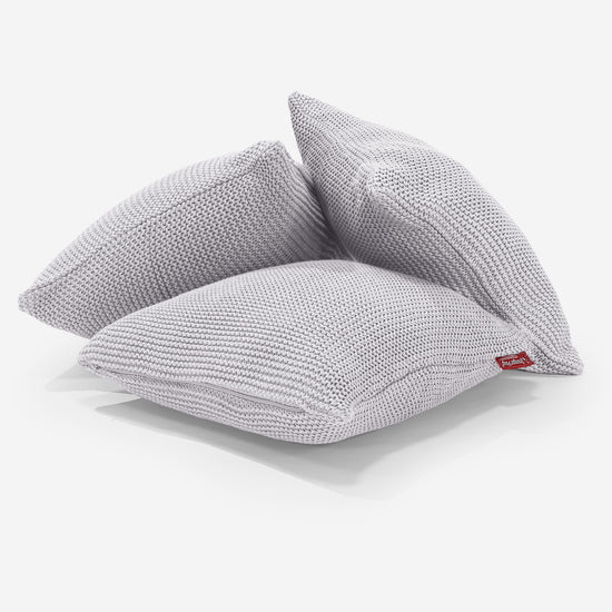 Coussin 47 x 47cm - 100% Coton Ellos Gris clair 03