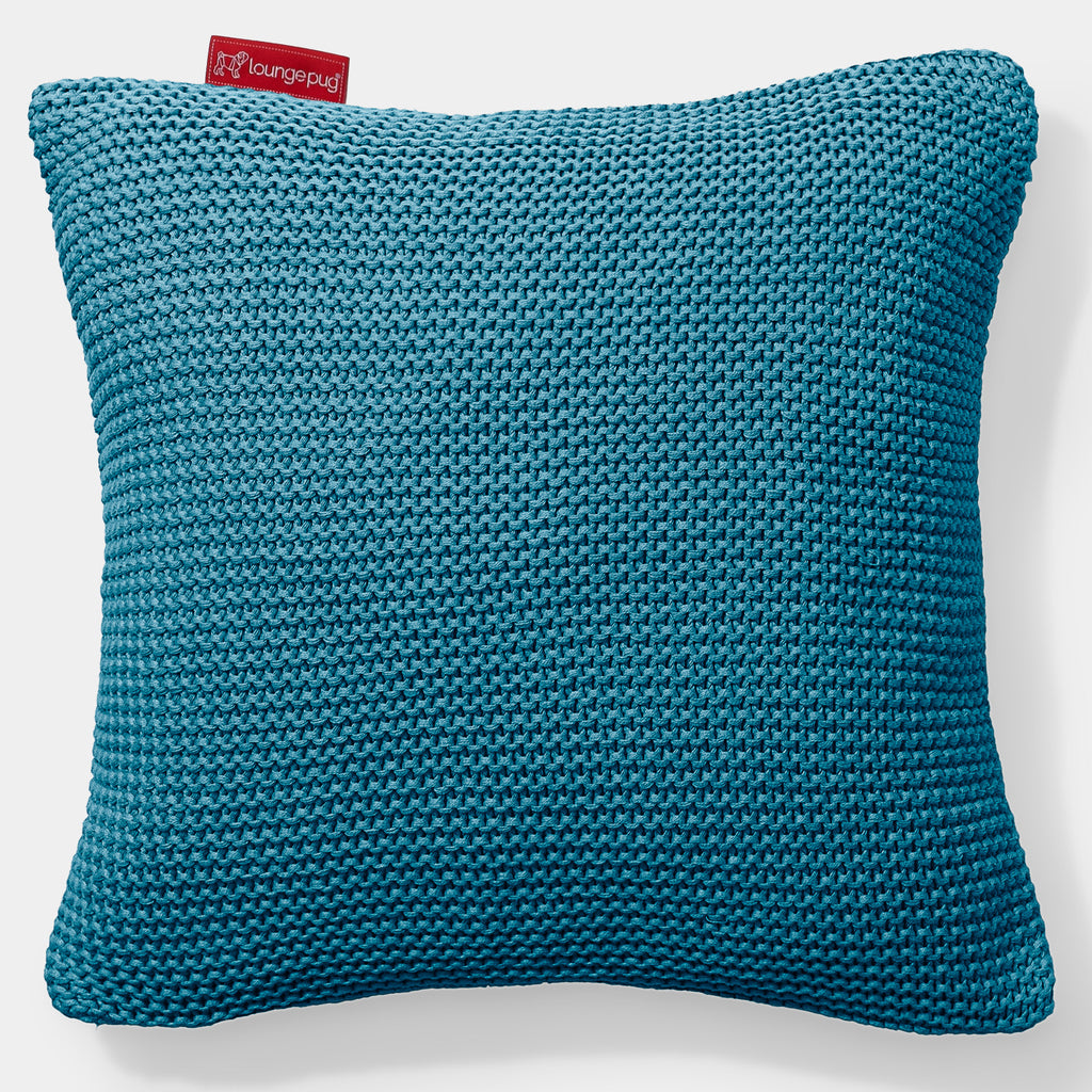 Coussin 47 x 47cm - 100% Coton Ellos Mer égée 01