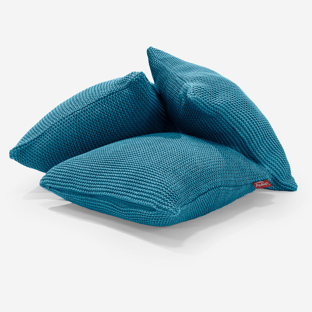 Coussin 47 x 47cm - 100% Coton Ellos Mer égée 03