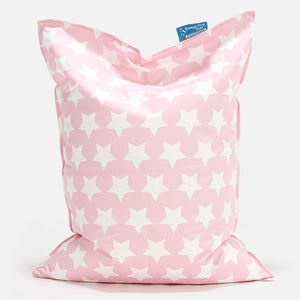 Coussin Pouf Enfant 1-6 ans - Imprimé Rose étoile