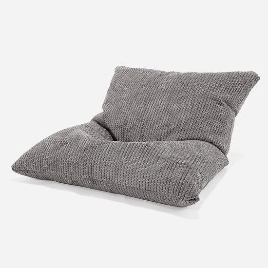Coussin Pouf Enfant - Pompon Anthracite 01