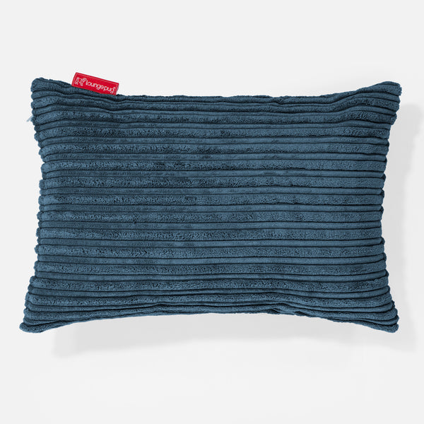 Coussin Rectangulaire 35 x 50cm - Côtelé Bleu Marine 01