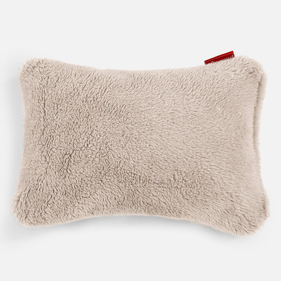 Coussin Rectangulaire 35 x 50cm - Fausse Fourrure Nounours Vison 01