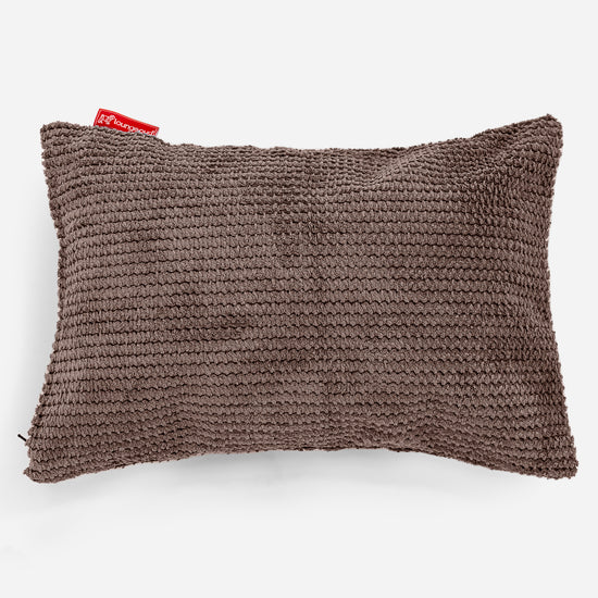 Coussin Rectangulaire 35 x 50cm - Pompon Chocolat 01