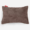 Coussin Rectangulaire 35 x 50cm - Pompon Chocolat 01
