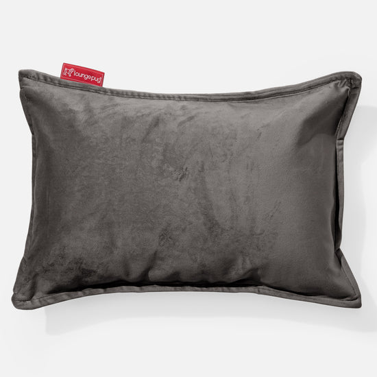 Coussin Rectangulaire 35 x 50cm - Velours Anthracite 01