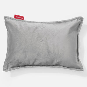 Housse de Coussin Rectangulaire 35 x 50cm - Velours Argent