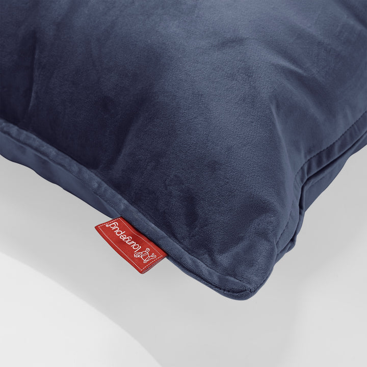 Coussin Rectangulaire 35 x 50cm - Velours Bleu Marine 02