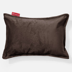Housse de Coussin Rectangulaire 35 x 50cm - Velours Espresso