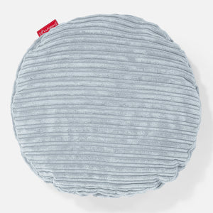 Housse de Coussin Rond 50cm - Côtelé Bébé Bleu