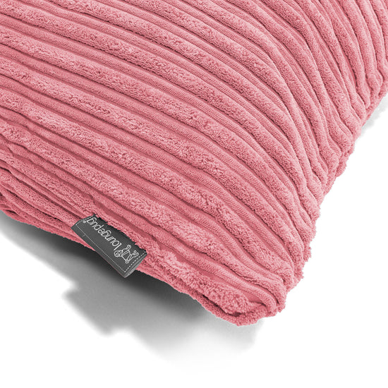 Coussin Rond 50cm - Côtelé Corail 02