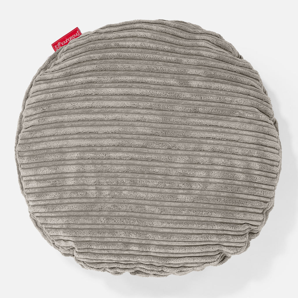 Coussin Rond 50cm - Côtelé Vison 01