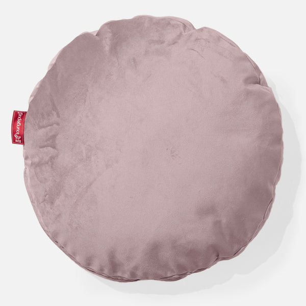 Coussin Rond 50cm - Velours Rose 01