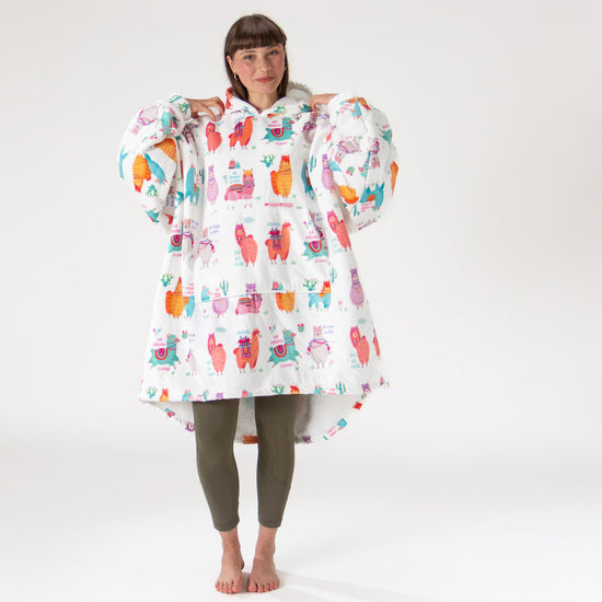 Couverture à Capuche pour Homme et Femme - Molleton Lama 02