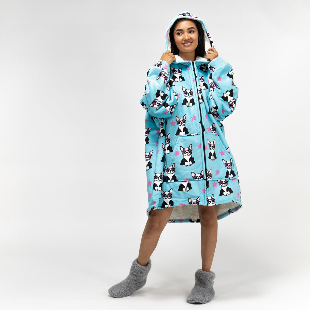 Couverture à Capuche zippé pour Homme et Femme - Molleton Carlin 02