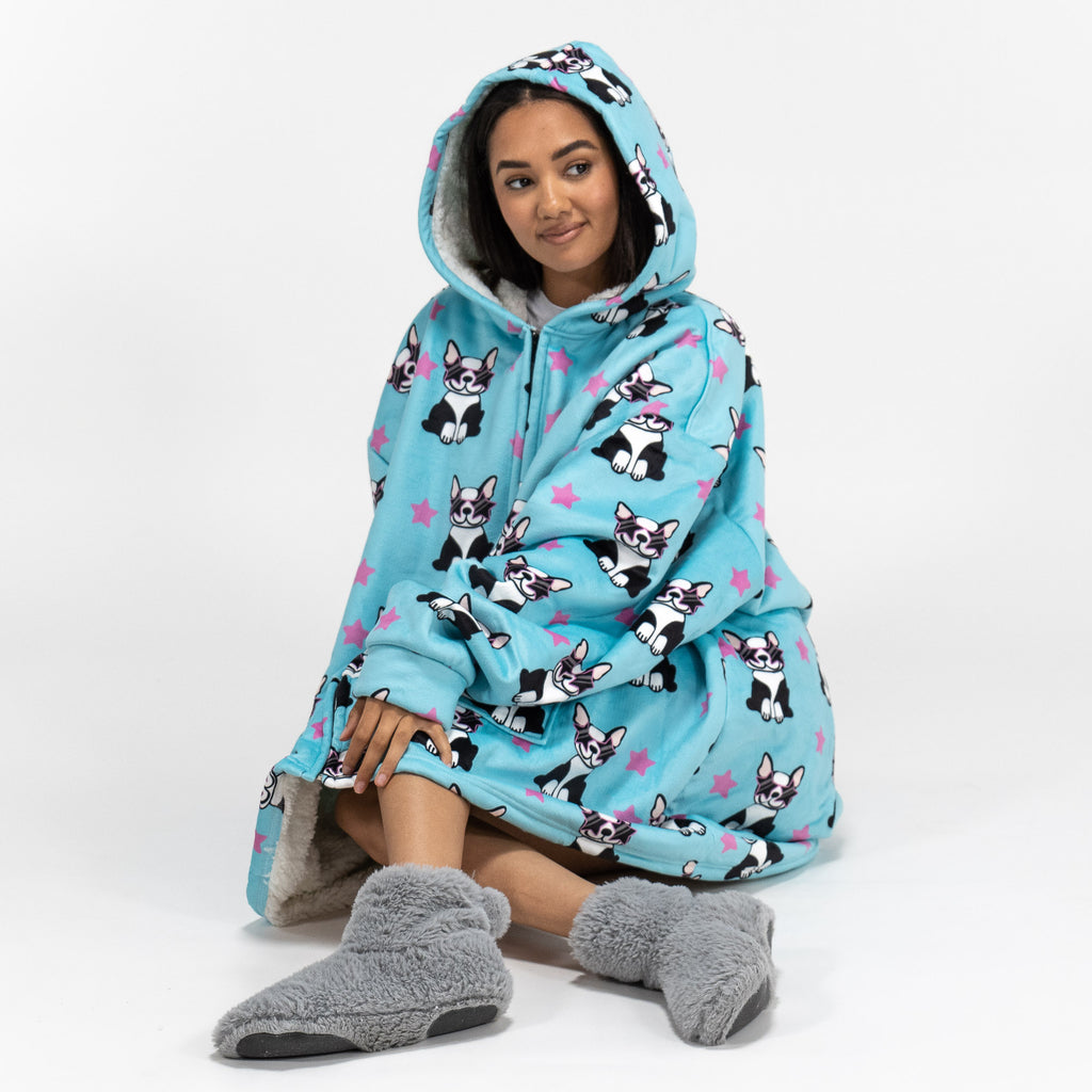 Couverture à Capuche zippé pour Homme et Femme - Molleton Carlin 04